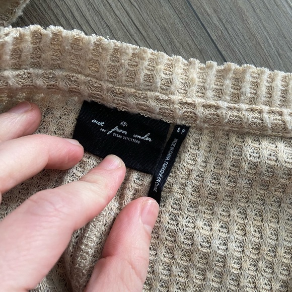 Set of 3 Urban Outfitters Waffle Knit Out From Under Button Top - Picture 7 of 8